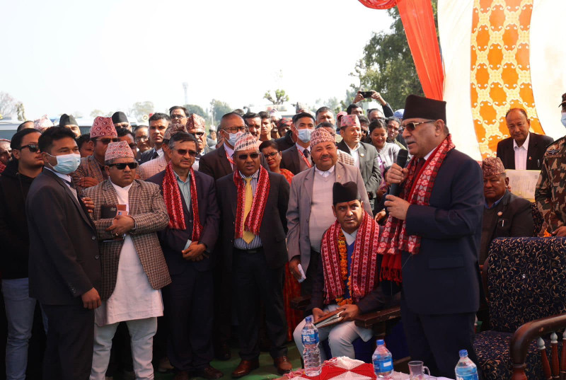 सुख्खा बन्दरगाहले सुदूरपश्चिममा समृद्धिको ढोका खुल्छः प्रधानमन्त्री प्रचण्ड